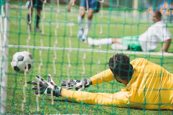 depositphotos 159282686 stock photo goalkeeper catching ball